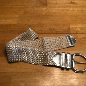 Silver Braided Belt